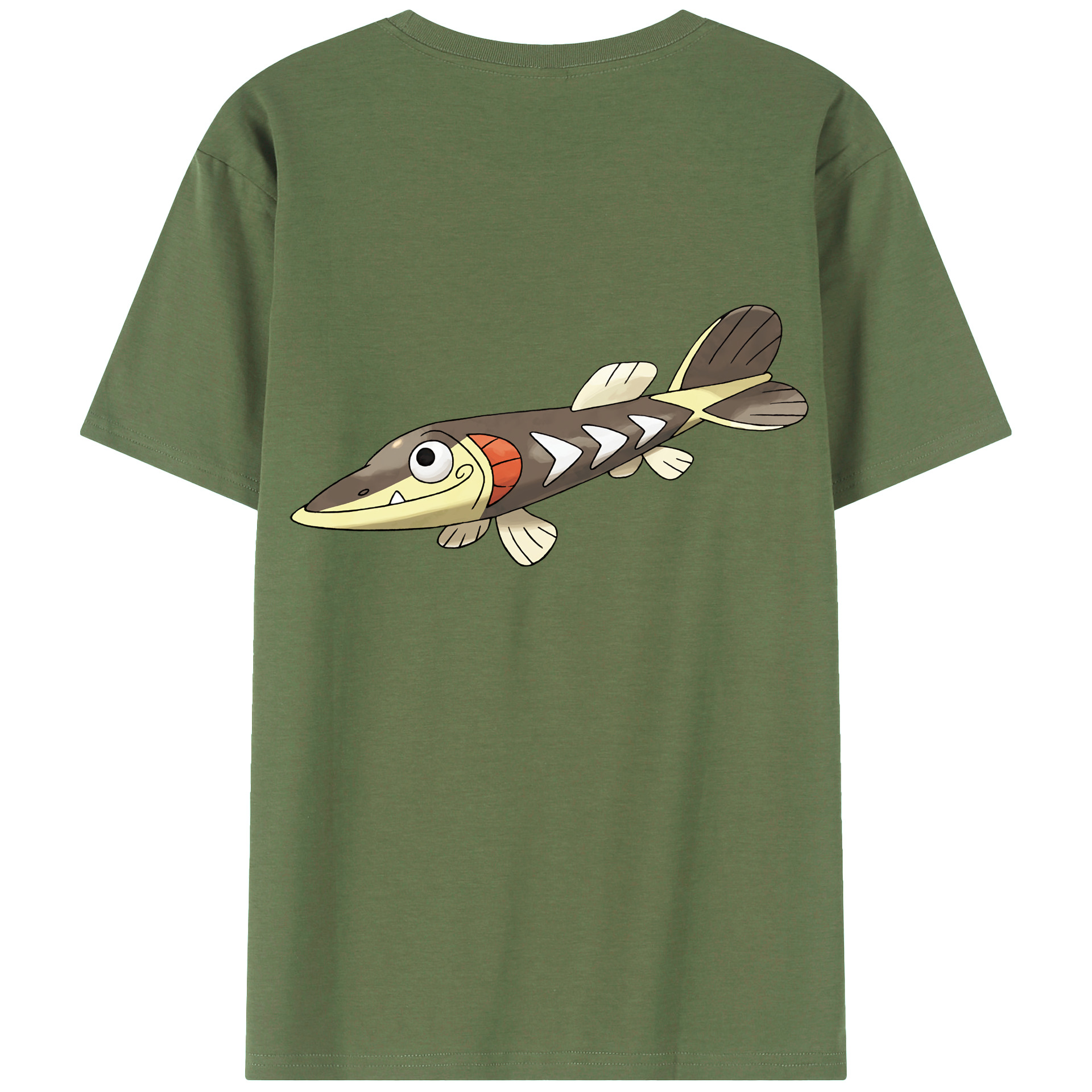 （画像用） ポケットモンスター Pokémon 綿100％ メンズ半袖Tシャツ（バックプリント） 通気性